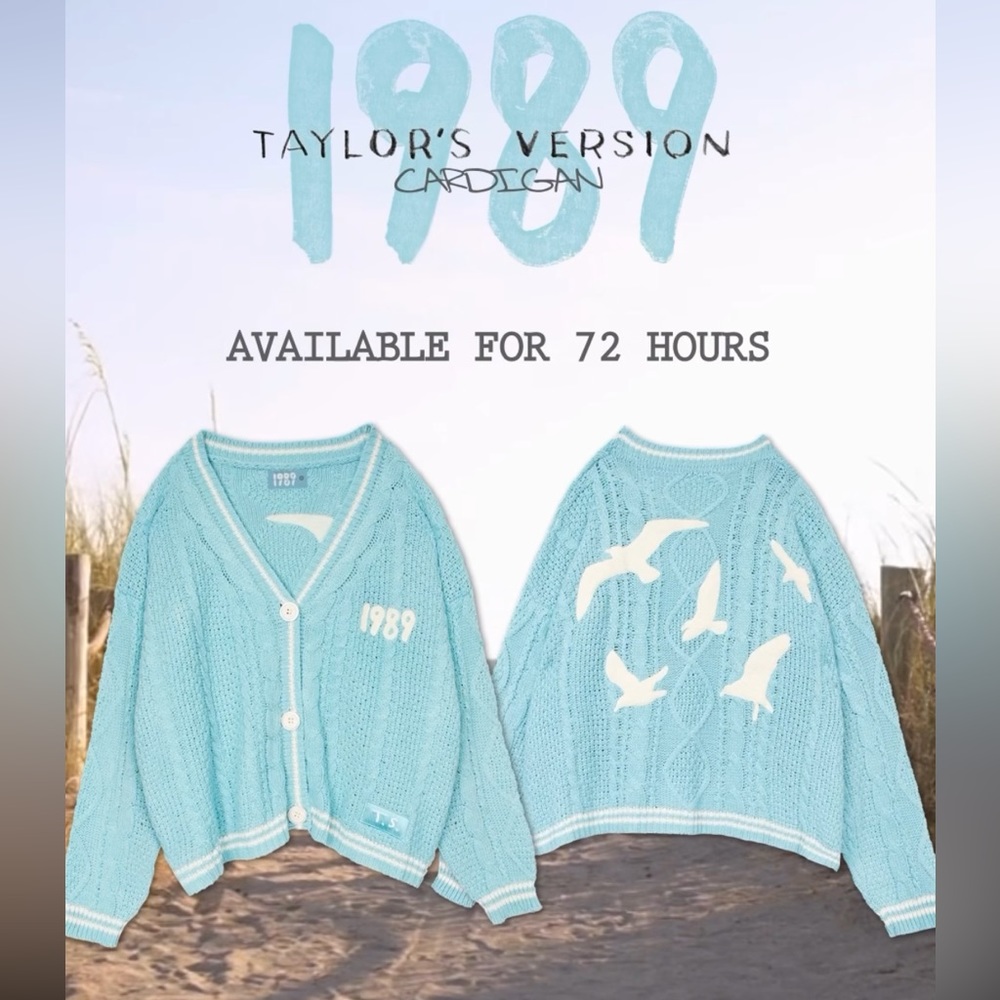 NEW Official 1989 Cardigan - Taylor Swift